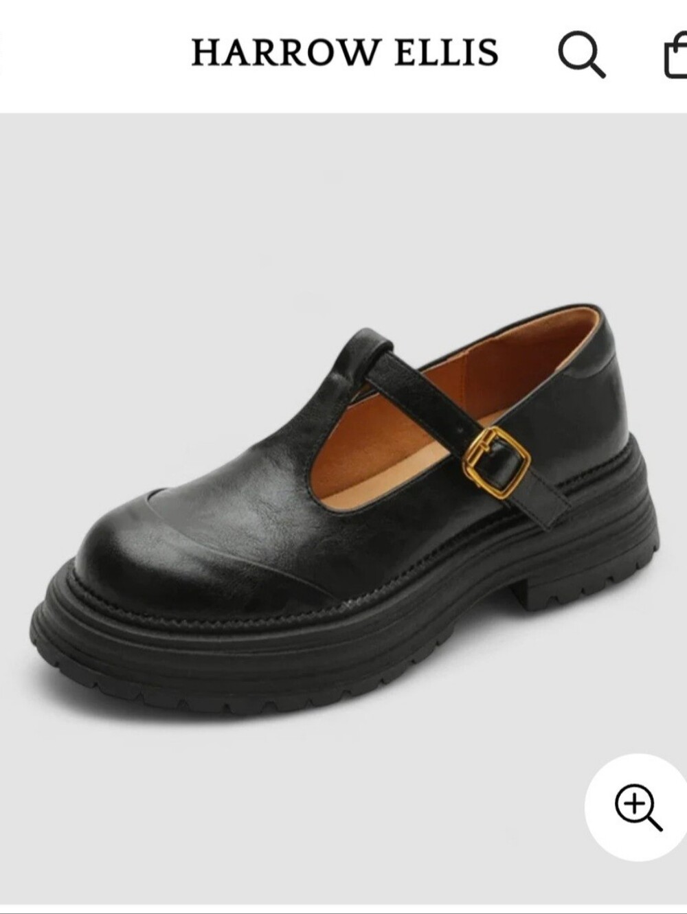 Harrow Ellis Mary Jane Black Leather